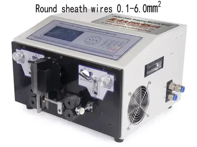 6mm² 자켓 케이블 탈피기 고정밀 자동 와이어 스트리퍼 WPM-09HT - 와이어 절단 및 탈피기