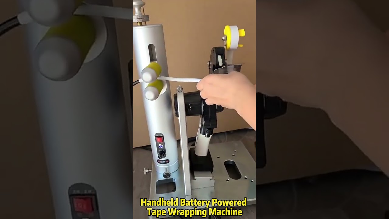 Portable Multifunction Handheld Tape Machine, Battery Powered, 10-25mm Width, Traction Synchronous