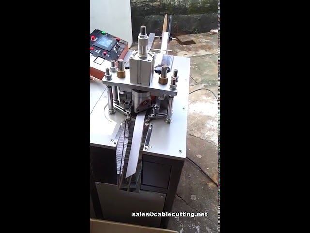 45-Degree Bevel Angle Ultrasonic Grosgrain Satin Ribbon Cutting Machine