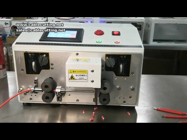220V/110V 자동 와이어 스트리핑 및 절단기 (0-50mm²) | 전선 가공 자동화 장비