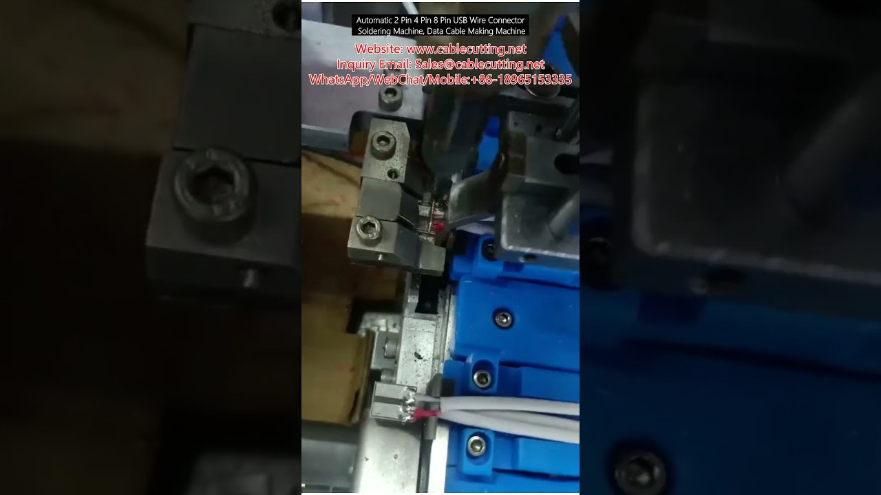 자동 2핀 4핀 8핀 USB 와이어 커넥터 납땜기, 데이터 케이블 제조기