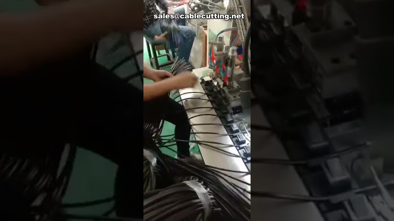 자동 트레일러 핀 플러그 터미널 크림핑 머신 | USB 데이터 케이블 제조 장비 판매