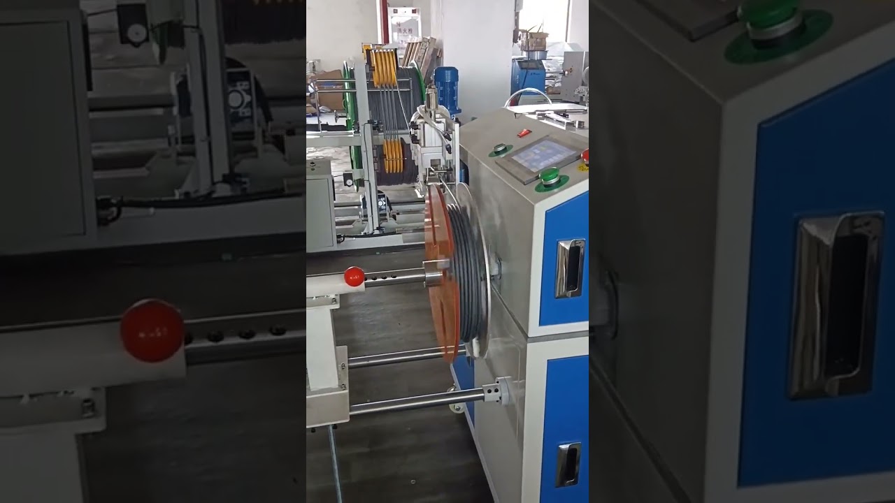 자동 계수, 트래버싱, 절단 및 와인딩 머신 (500kg 페이오프 스탠드 포함, 1mm 와이어)