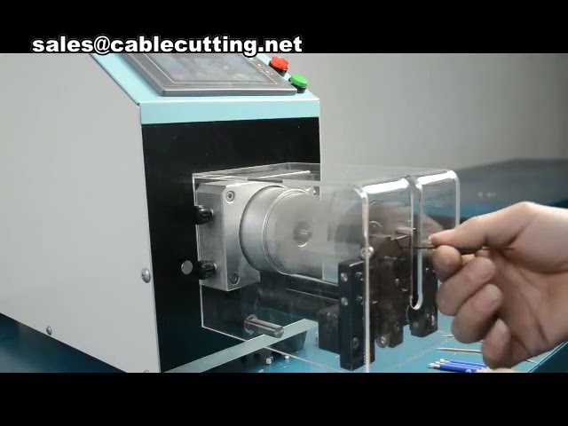 Coaxial Wire Cutting and Stripping Machine for Cable Wire Stripper