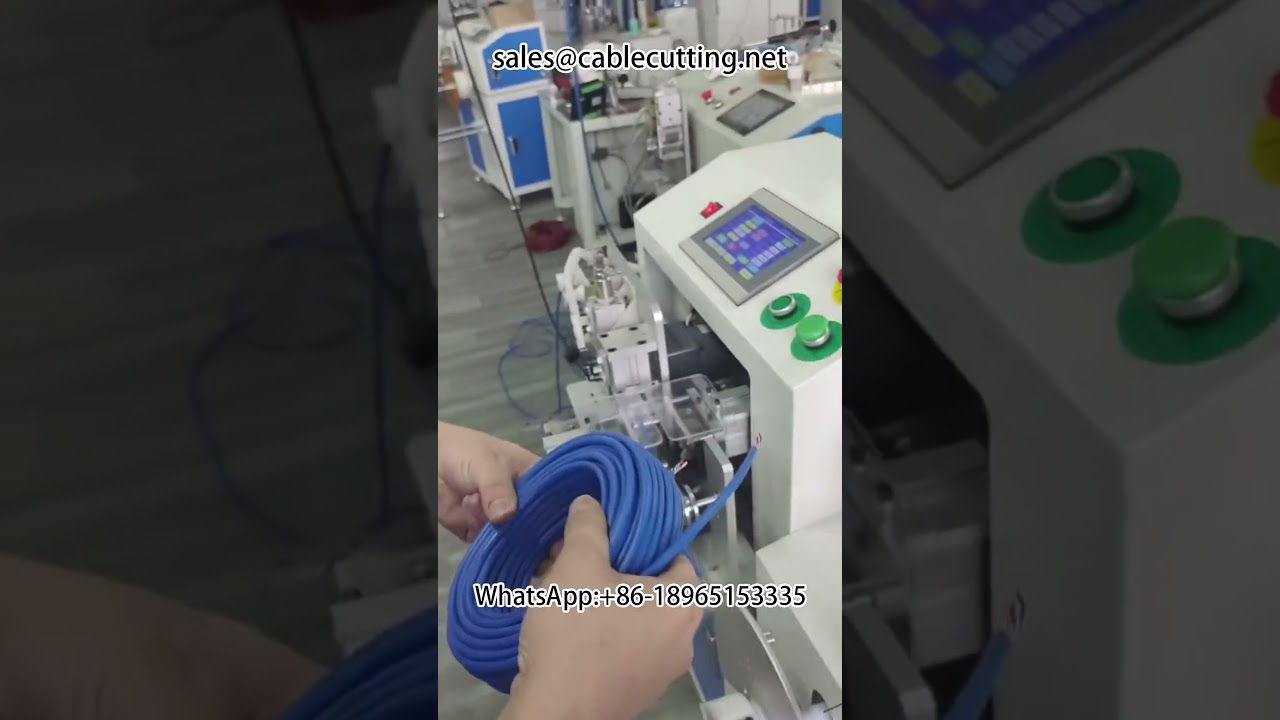 와이어 자동 전후단 탈피, 미터 계수, 분류 권선 및 결속 원스톱 솔루션