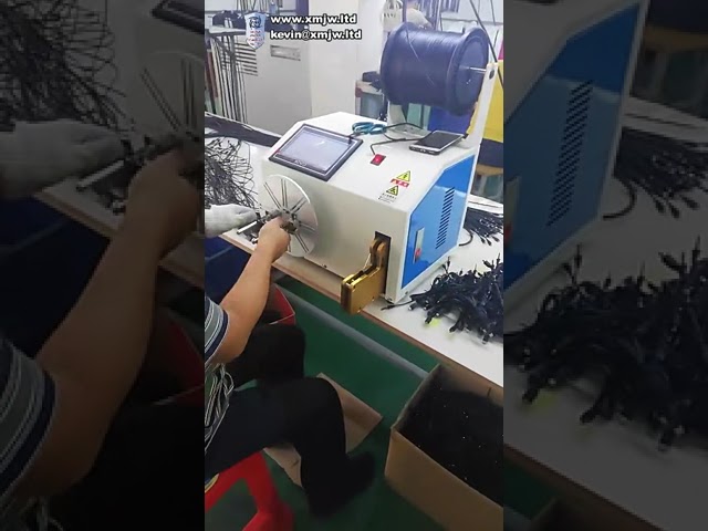 반자동 케이블 권선 및 결속기 (HD 터치스크린 탑재)