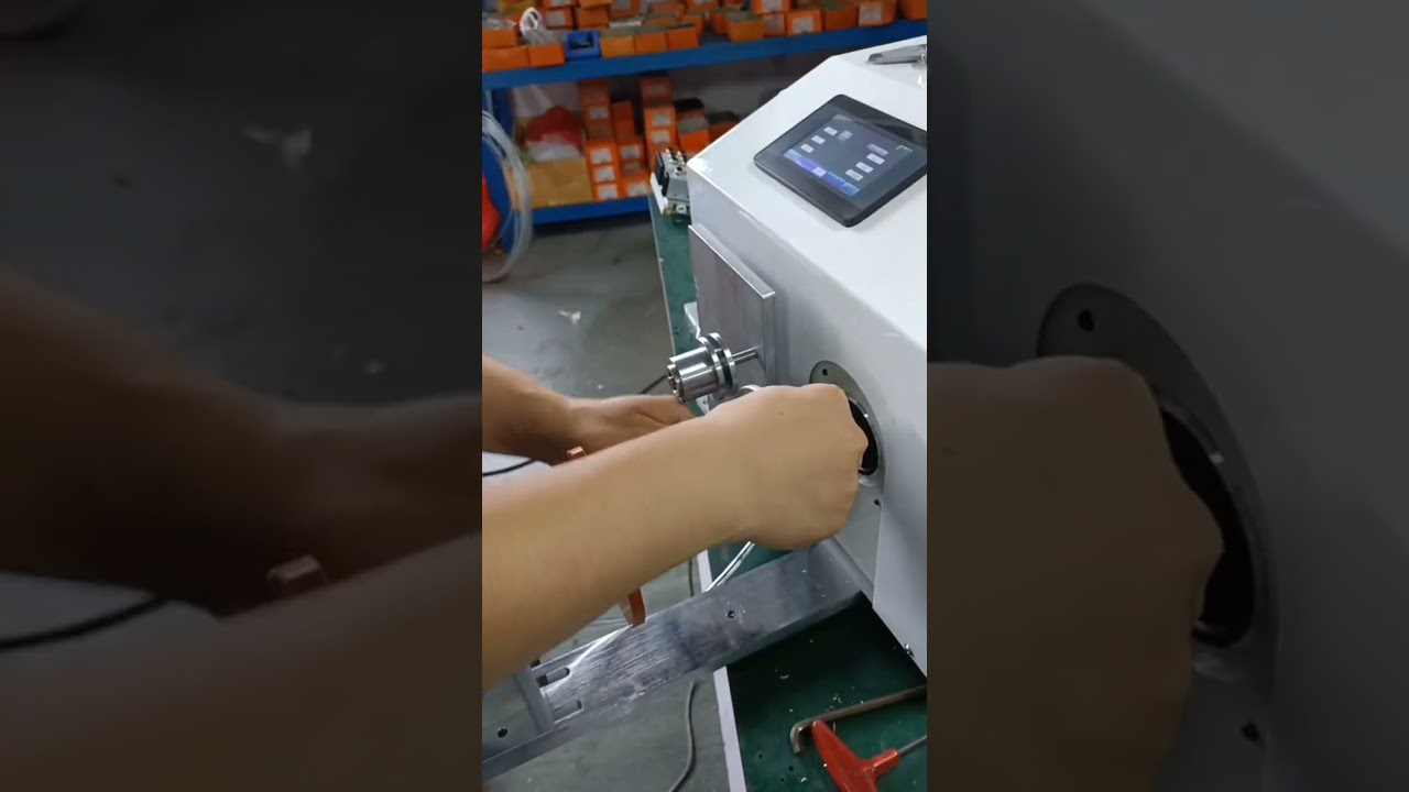 Automated Data Cable Winding and Coiling Machine for Factory Automation