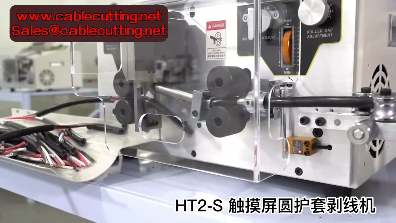 0.1-8mm² 전선 케이블 자동 절단 탈피기 | AWG8-AWG28 점프 튜브 터치스크린 스트리퍼