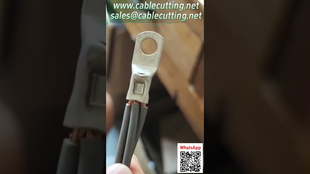 자동 터미널 압착기 25mm² 전선 압착 시연 | 0.25-25mm² 케이블 압착 자동화 장비