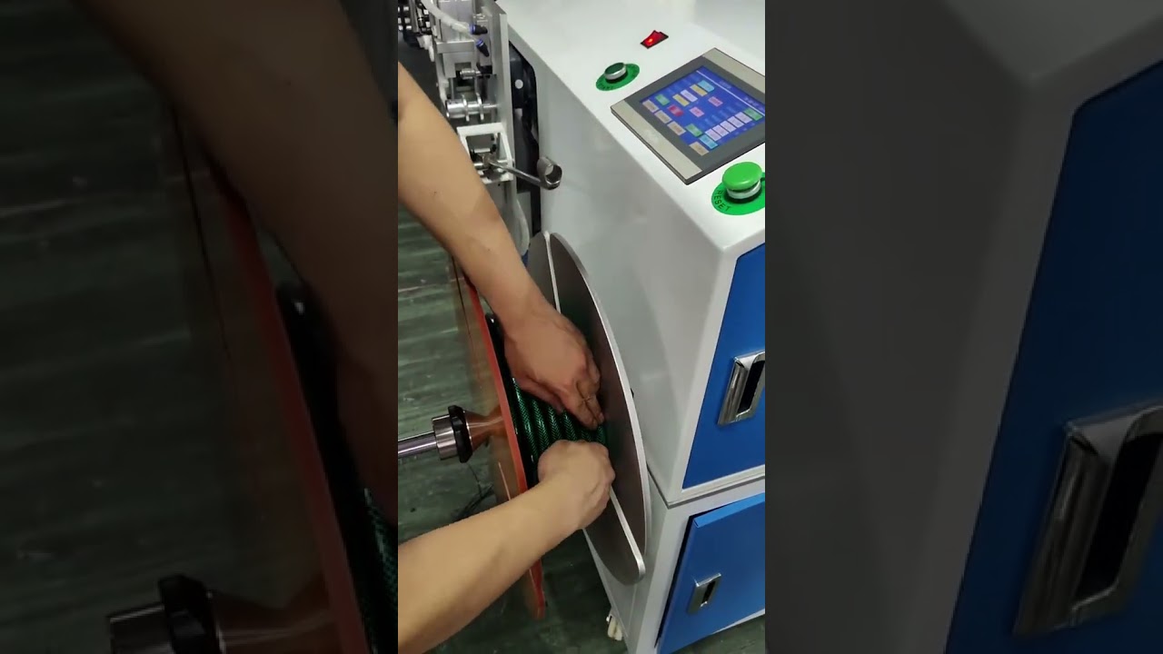 정밀 계량 & 깔끔한 수도관 코일링: 속도 조절 및 자동 분류 공정 #공장 #기계