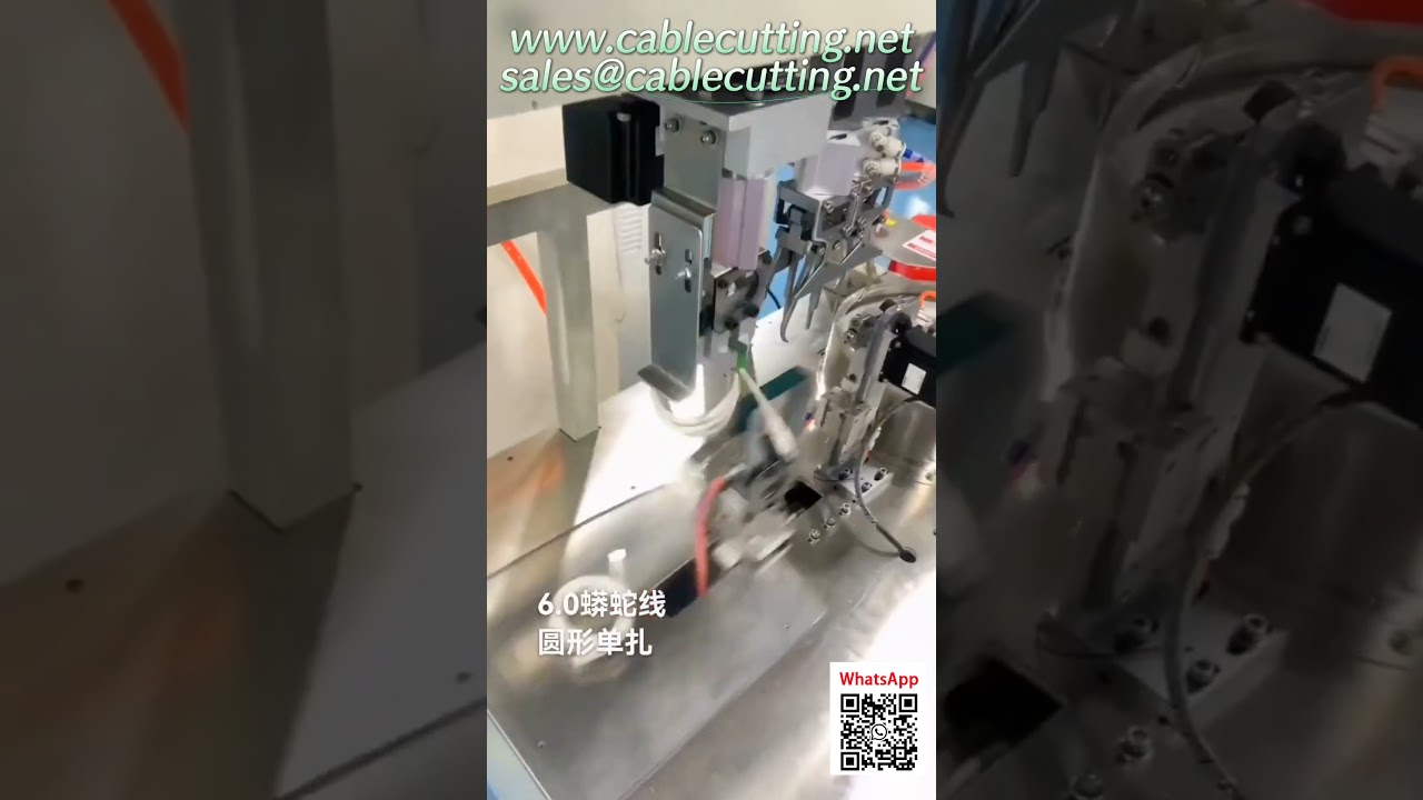 6.0mm 뱀가죽 패턴 단일 케이블 자동 원형 바인딩 머신