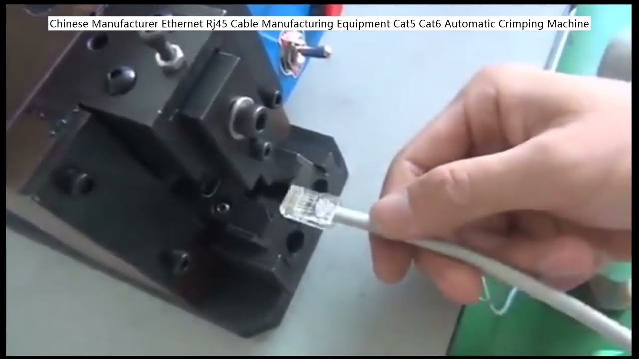 RJ45 케이블 자동 압착기 | Cat5 Cat6 이더넷 케이블 제조 장비