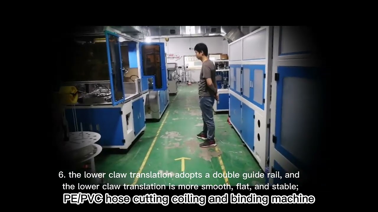 PE/PVC 호스 절단, 코일링 및 결속 자동화 기계